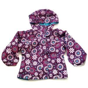 London Fog | Floral Fleece Lined Hooded Coat